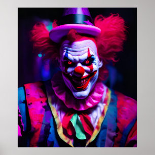skrämmande clown poster