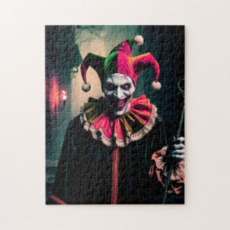 Skrämmande clown pussel