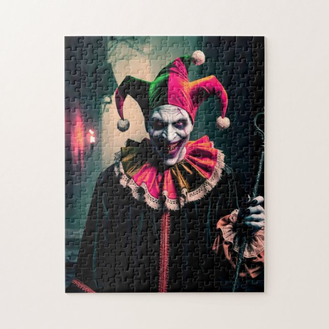 Skrämmande clown pussel (Vertikal)