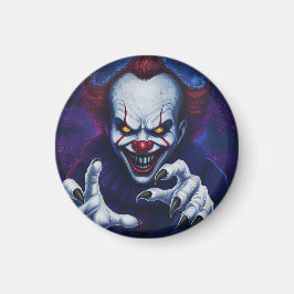 Skrämmande clownmagneter magnet