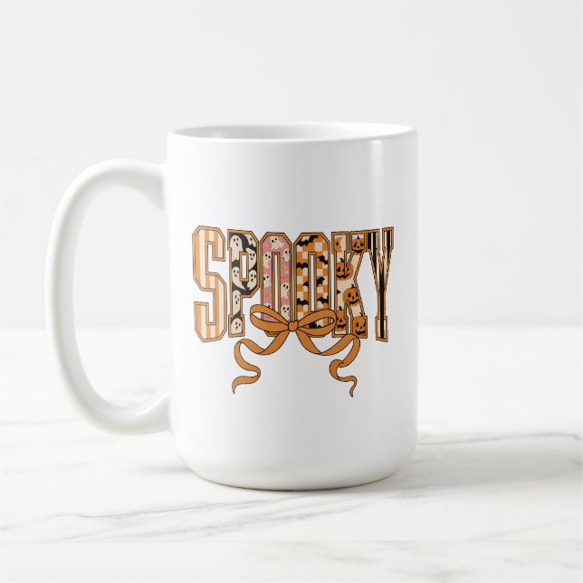 Skrämmande Coquette Halloween-estetik-66166 Kaffemugg (Vänster)