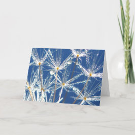 Skrämmande Dandelion med en ny poesi av naturen Kort