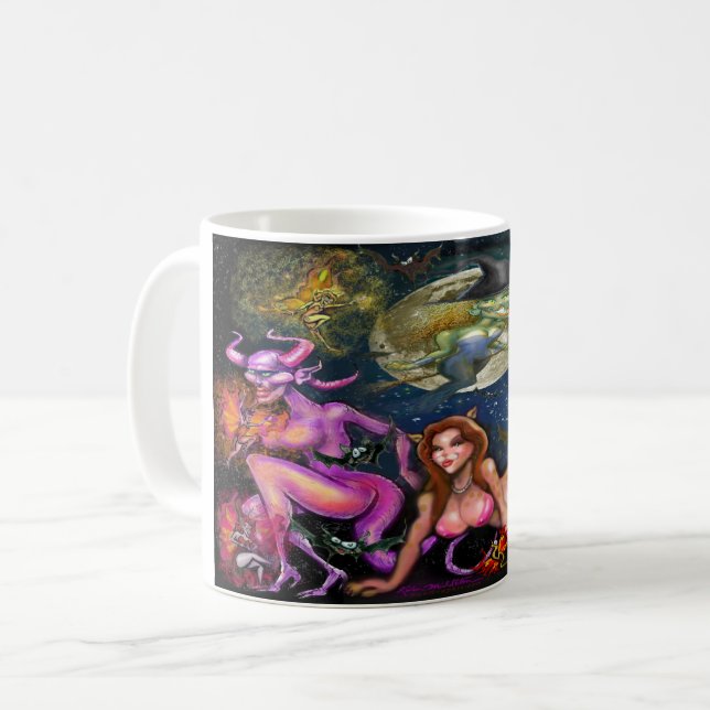 Skrämmande dans kaffemugg (Framsida vänster)