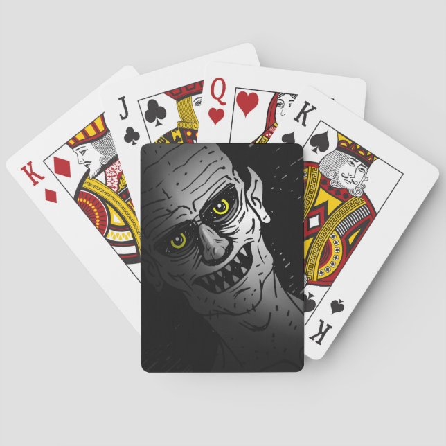 Skrämmande demon spelkort (Baksidan)