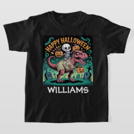 Skrämmande Dino Ryttare – Skelett på Mumi T-Rex T Shirt