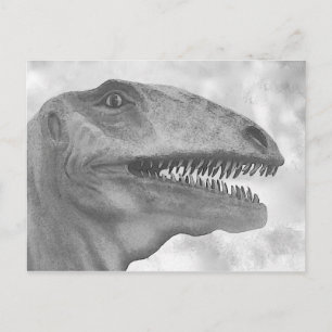 Skrämmande dinosaurie vykort