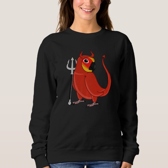 Skrämmande Djävulsk Kostym Papegoja I Sol Conure P T Shirt (Framsida)