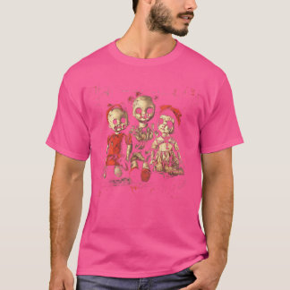 Skrämmande docka skräckfilm kuslig spökleksak Goth T Shirt