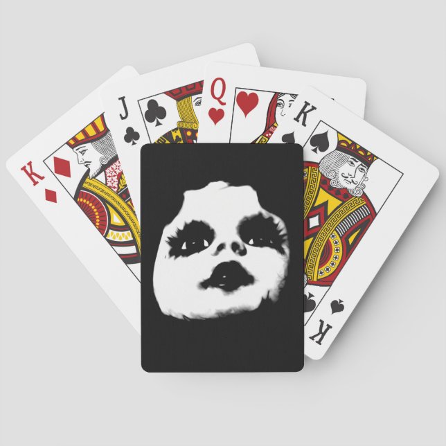 Skrämmande dockans ansikte COOL Kortlek (Baksidan)