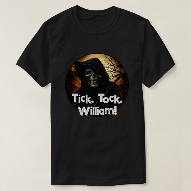 Skrämmande Döden Födelsedag T Shirt (Design framsida)