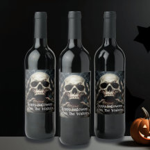 Skrämmande Dödskalle Halloween Gotisk Personlig