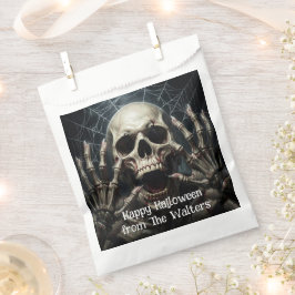 Skrämmande Dödskalle Halloween Gotisk Spindelnät