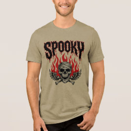 Skrämmande Dödskalle Halloween T-Shirt