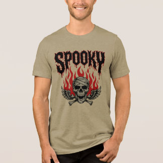 Skrämmande Dödskalle Halloween T-Shirt