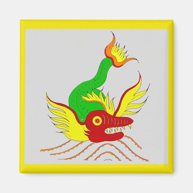 skrämmande drake magnet (Framsidan)