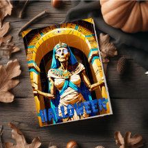 Skrämmande egyptisk mumie Halloween