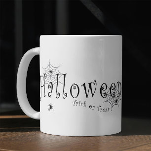 Skrämmande elegans: Halloween spindelnätsdesign Kaffemugg