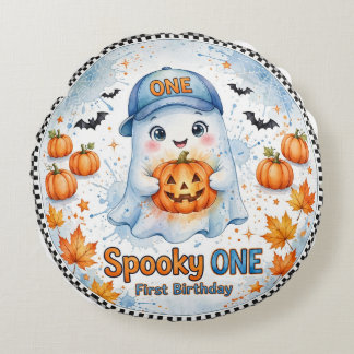 Skrämmande EN kudde | Blå spök Halloween-kudde