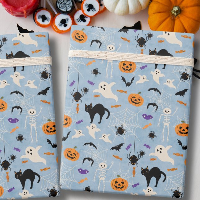 Skrämmande ett första Halloween barn födelsedag bl Presentpapper (Skapare uppladdad)