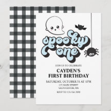 Skrämmande ett Halloween 1-års födelsedag