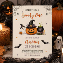 Skrämmande ett Halloween 1-års födelsedagsflicka S