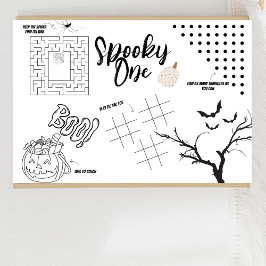Skrämmande Ett | Halloween | Barnaktivitetsunderlä