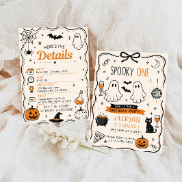 Skrämmande ett Halloween födelsedag Inbjudningar