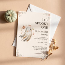 Skrämmande ett Halloween-födelsedagsinbjudan för f
