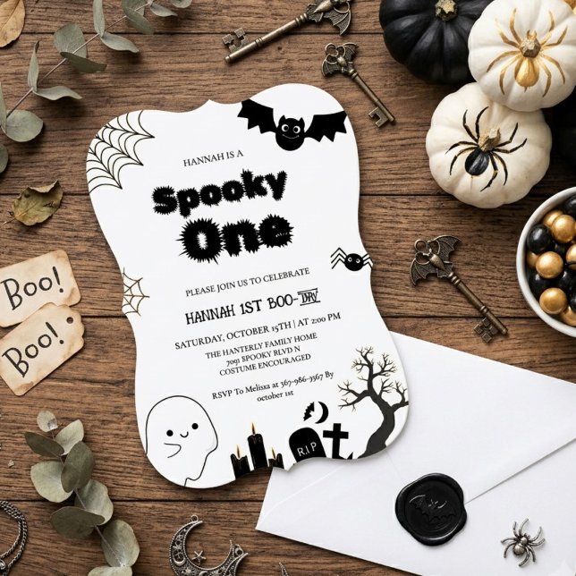 Skrämmande ett Halloween förstagångsfödelsedagsfes (Skapare uppladdad)
