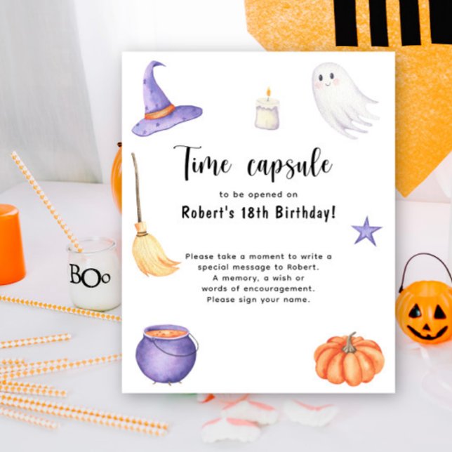Skrämmande ett Halloween tidskapsel 1-årsdag Poster (Skapare uppladdad)