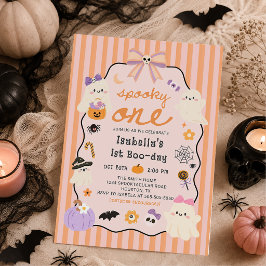 Skrämmande ett spöke Halloween födelsedagsinbjudan Inbjudningar