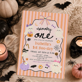 Skrämmande ett spöke Halloween födelsedagsinbjudan Inbjudningar