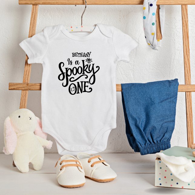 Skrämmande ettan 1-års födelsedagsfest Halloween T Shirt (Skapare uppladdad)