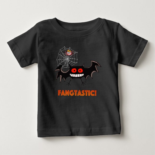 Skrämmande Fangtastisk Halloweenfest T Shirt (Framsida)