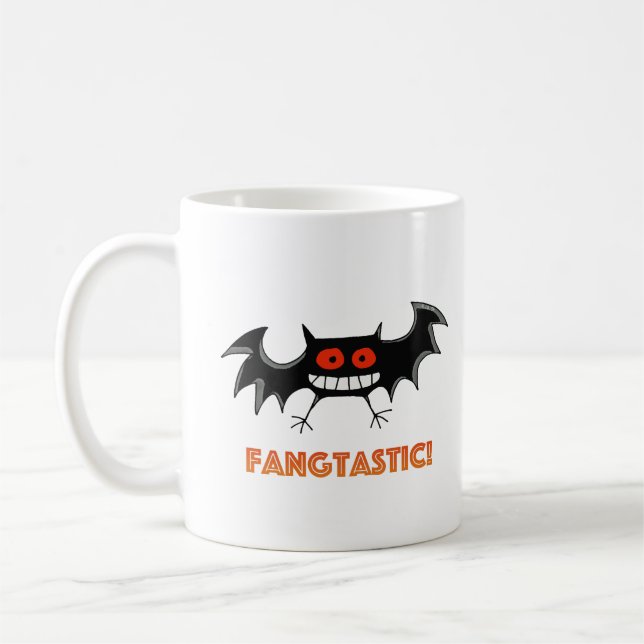 Skrämmande Fantastisk Halloweenfest Kaffemugg (Vänster)