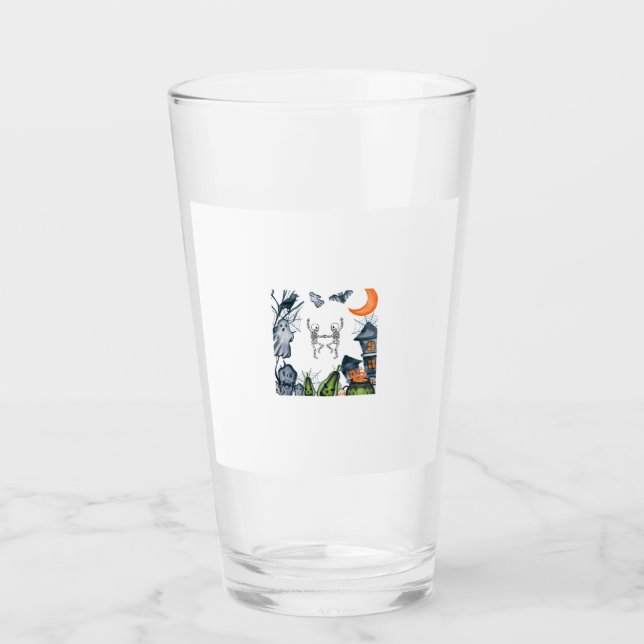 Skrämmande festram t-shirt glaskopp (Framsida)