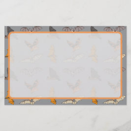 Skrämmande fladdermöss Halloween Brevpapper