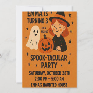 Skrämmande födelsedagsinbjudan   Halloween-fest Inbjudningar