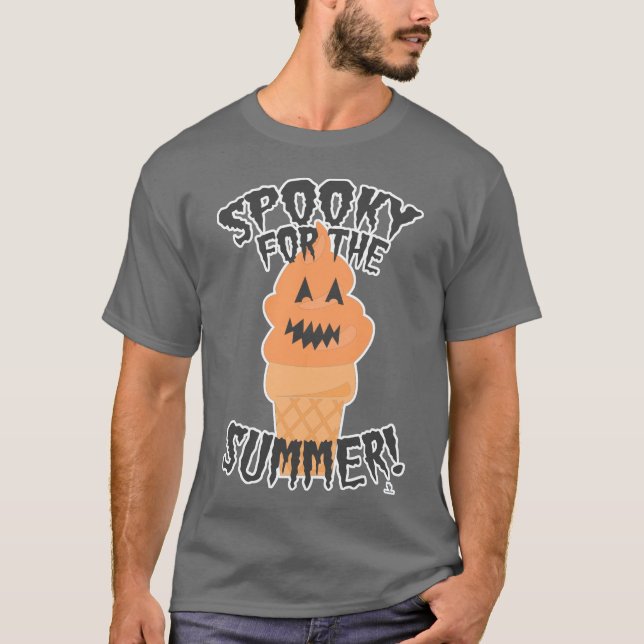 Skrämmande för sommaren Rolig Summerween-serieteck T Shirt (Framsida)