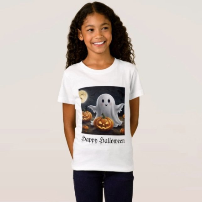 Skrämmande förtjusning: Spöklik Halloween kul T Shirt (Comfy tri-blend women’s tee feminine fit, scoop neck, short sleeves, relaxed fit.  
)