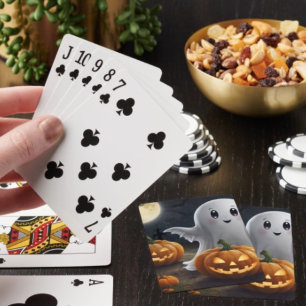 Skrämmande förtjusning: Spöklik Halloween-skul Casinokort