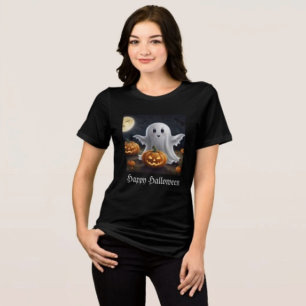 Skrämmande förtjusning: Spöklik Halloween-skulptur T Shirt