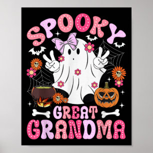Skrämmande gammelmormor Halloween gammelmormor G Poster