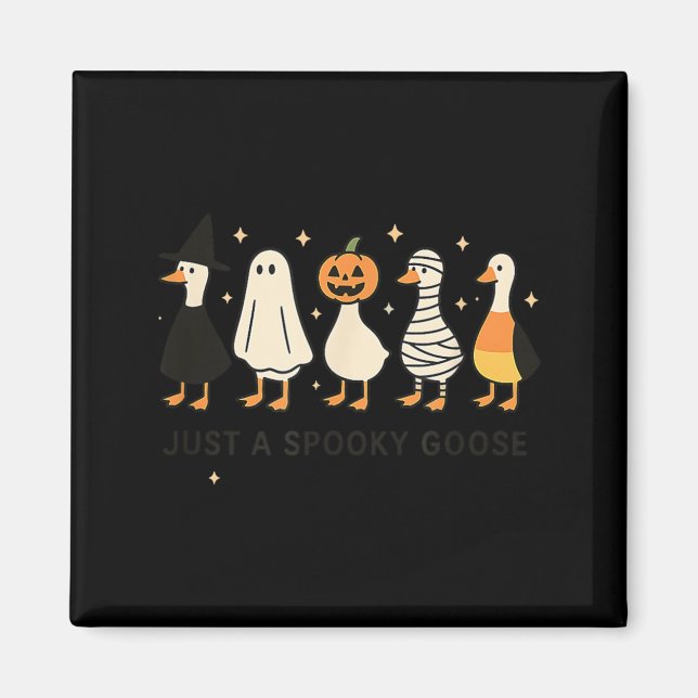 Skrämmande gås Halloween-kostym Magnet (Framsidan)