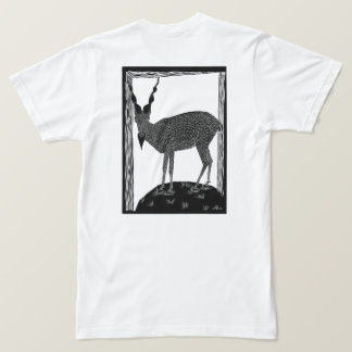 Skrämmande get som stirrar på dig hotfullt t shirt