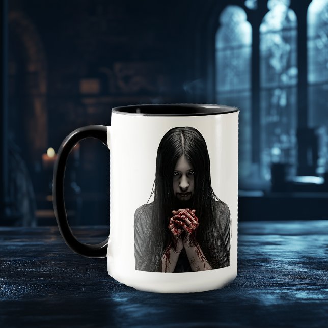 Skrämmande Ghoul-kaffe – Perfekt för Horror-fans Mugg (Skapare uppladdad)
