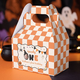 Skrämmande Gingham Halloween Födelsedagspresentlåd Presentaskar