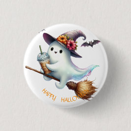 Skrämmande Glad Halloween Knapp