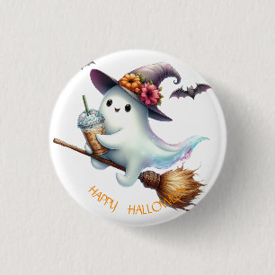 Skrämmande Glad Halloween Knapp