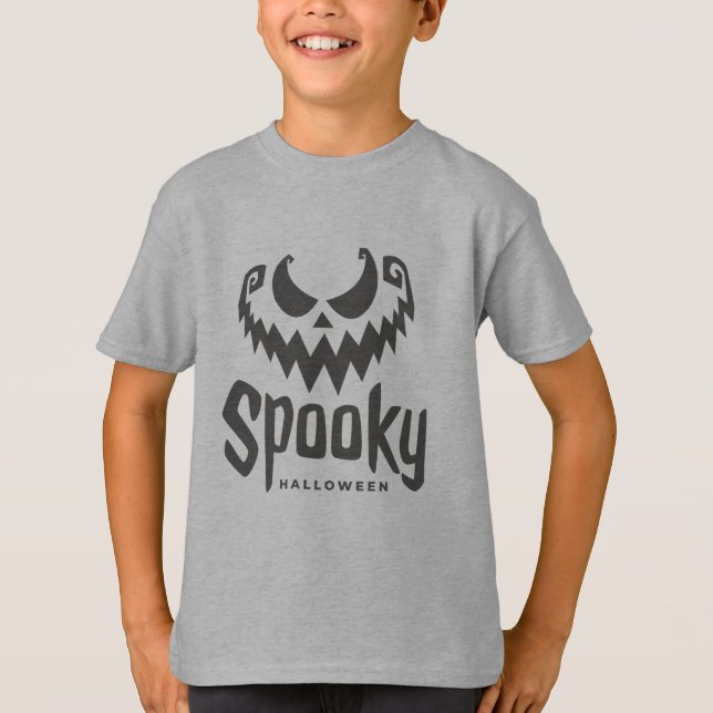 Skrämmande Glad Halloween Kostym T-Shirt (Framsida)